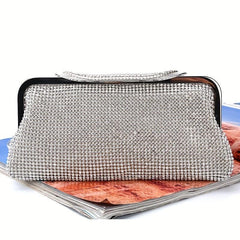 Glitter Rhinestone Evening Bag Clutch Purse Wedding Party Prom