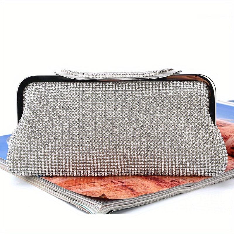 Glitter Rhinestone Evening Bag Clutch Purse Wedding Party Prom
