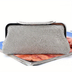 Glitter Rhinestone Evening Bag Clutch Purse Wedding Party Prom