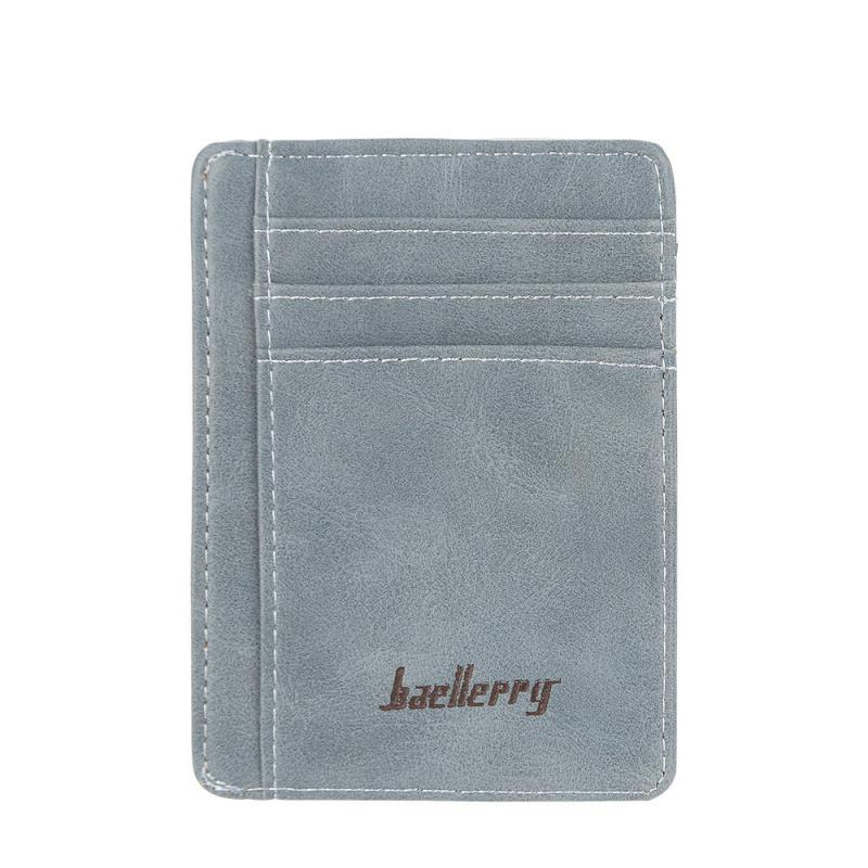 RFID Blocking Card Holder Wallet Slim PU Leather Front Pocket