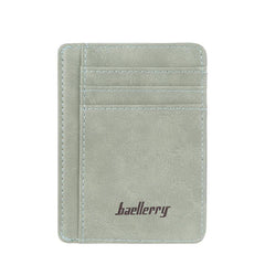 RFID Blocking Card Holder Wallet Slim PU Leather Front Pocket