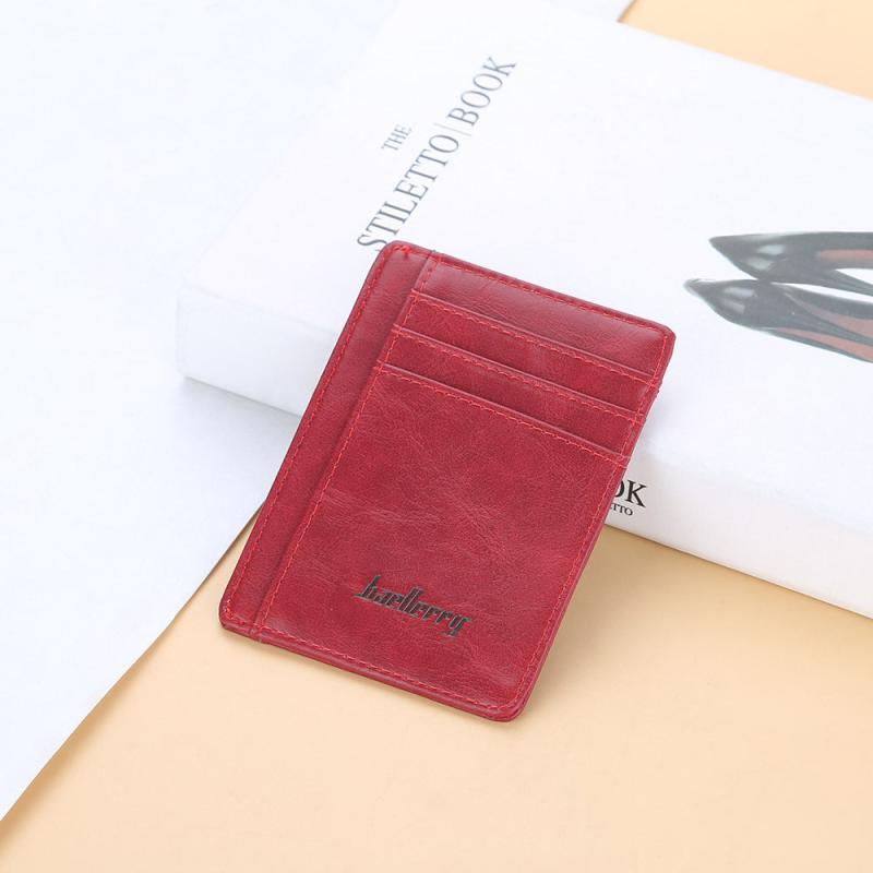 RFID Blocking Card Holder Wallet Slim PU Leather Front Pocket