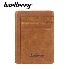 RFID Blocking Card Holder Wallet Slim PU Leather Front Pocket