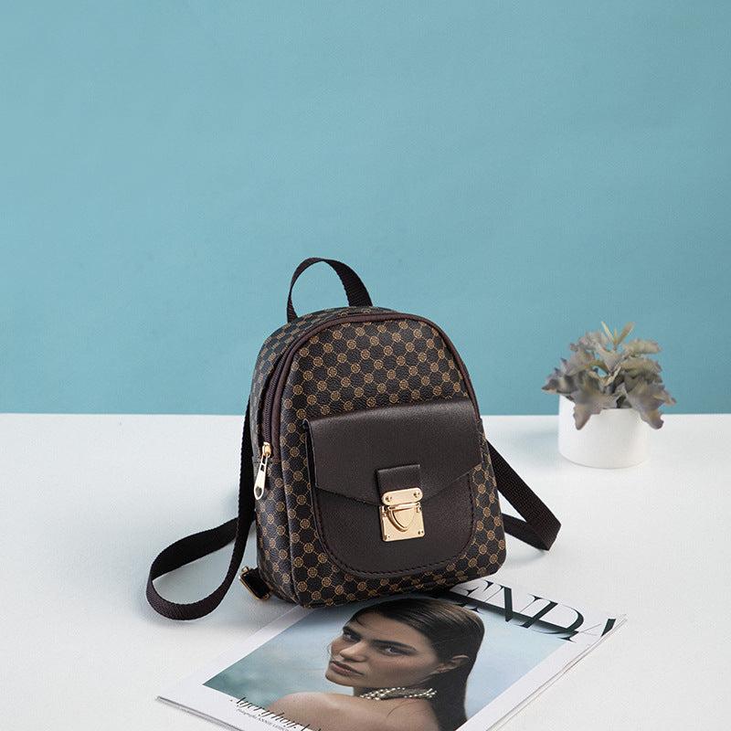 Small Bag Ladies Printed Shoulder Bag Small Backpack