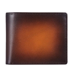 Men's Leather Short Wallet Money Clip 18 Card Slots Horizontal Wallet