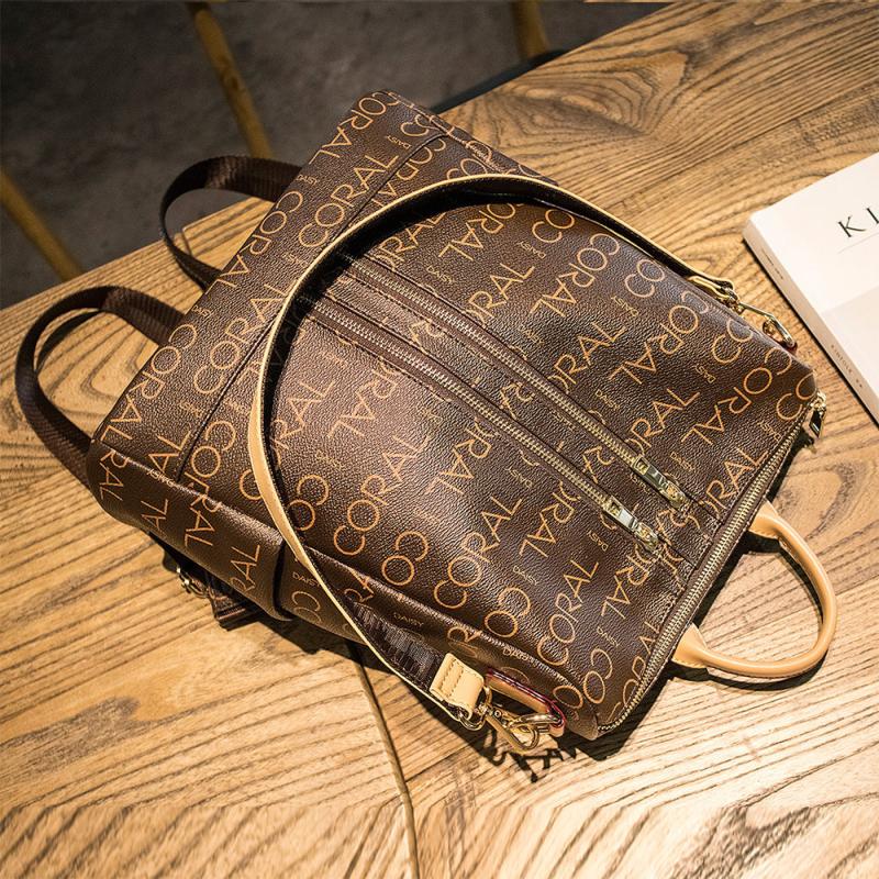 Retro Alphabet Print School Bag Backpack 12.99 12.5 51inch