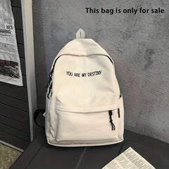 Retro Large Capacity Student Backpack for Men and Women