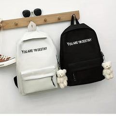 Retro Large Capacity Student Backpack for Men and Women