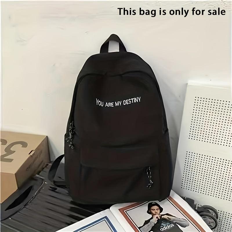 Retro Large Capacity Student Backpack for Men and Women