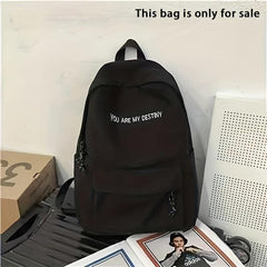 Retro Large Capacity Student Backpack for Men and Women