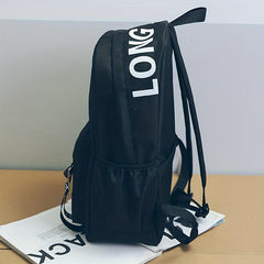 Letter Pattern Travel Backpack School Bag for Student