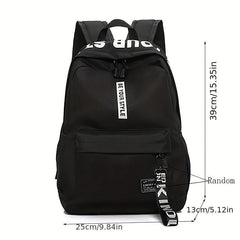 Letter Pattern Travel Backpack School Bag for Student