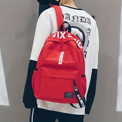 Letter Pattern Travel Backpack School Bag for Student