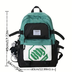 Large Capacity Travel Backpack High School Students Fashionable Print Backpack