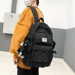 Large Capacity Travel Backpack High School Students Fashionable Print Backpack
