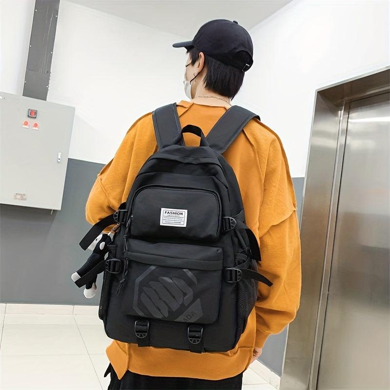 Large Capacity Travel Backpack High School Students Fashionable Print Backpack