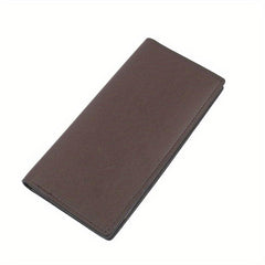 Men's Leather Long Wallet Card Holder Clutch Bag Pouch Money Clip
