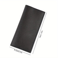 Men's Leather Long Wallet Card Holder Clutch Bag Pouch Money Clip