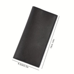 Men's Leather Long Wallet Card Holder Clutch Bag Pouch Money Clip