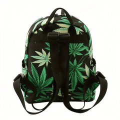 Leaf Pattern Backpack Mini Schoolbag for Girls Boys