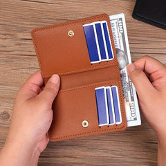 Men's Leather Wallet Credit Card Holder Money Clip Coin Purse