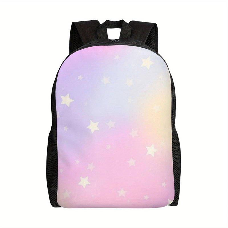 Starry Sky Pattern Backpack Large Capacity Laptop Storage Bag