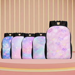 Starry Sky Pattern Backpack Large Capacity Laptop Storage Bag