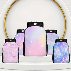 Starry Sky Pattern Backpack Large Capacity Laptop Storage Bag