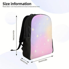 Starry Sky Pattern Backpack Large Capacity Laptop Storage Bag