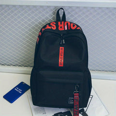 Canvas Student Schoolbag Large Capacity Backpack Zipper