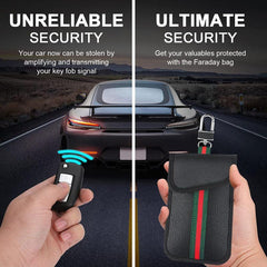 Faraday Car Key Fob Protector RFID Block Anti Theft Car Key Bag Pouch