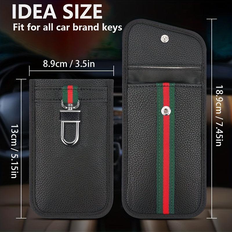 Faraday Car Key Fob Protector RFID Block Anti Theft Car Key Bag Pouch