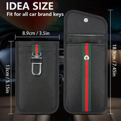Faraday Car Key Fob Protector RFID Block Anti Theft Car Key Bag Pouch
