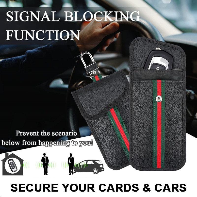 Faraday Car Key Fob Protector RFID Block Anti Theft Car Key Bag Pouch