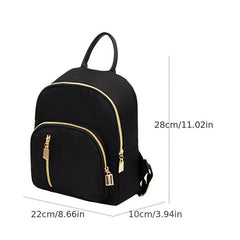 Men's Solid Nylon Backpack for Work Travel