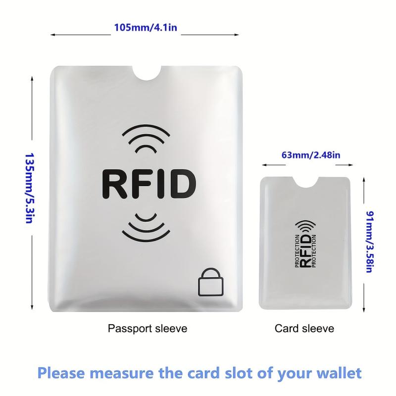 12pcs RFID Blocking Card Holders Credit Card Protector Sleeve