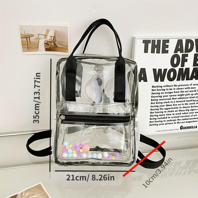 Summer Rainbow PVC Backpack Stadium Approved Shoulder Bag
