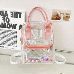 Summer Rainbow PVC Backpack Stadium Approved Shoulder Bag
