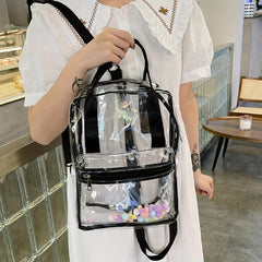 Summer Rainbow PVC Backpack Stadium Approved Shoulder Bag