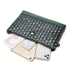 Halloween Skull Head Wallet Punk Style Purses Clutch Bag