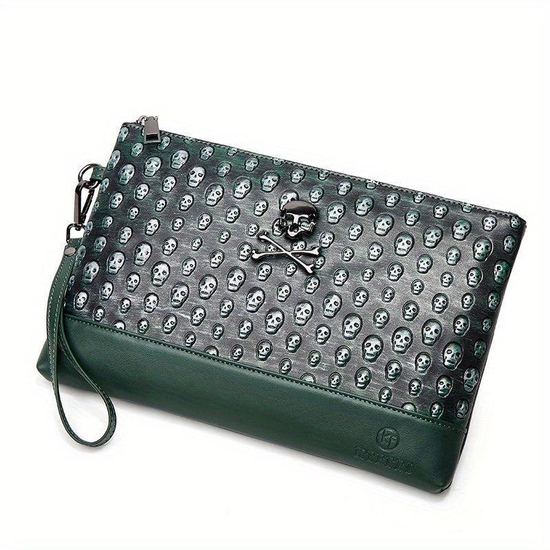 Halloween Skull Head Wallet Punk Style Purses Clutch Bag