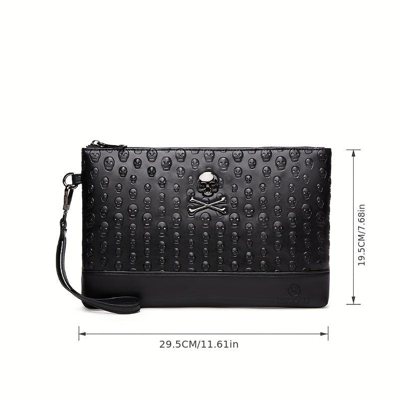 Halloween Skull Head Wallet Punk Style Purses Clutch Bag