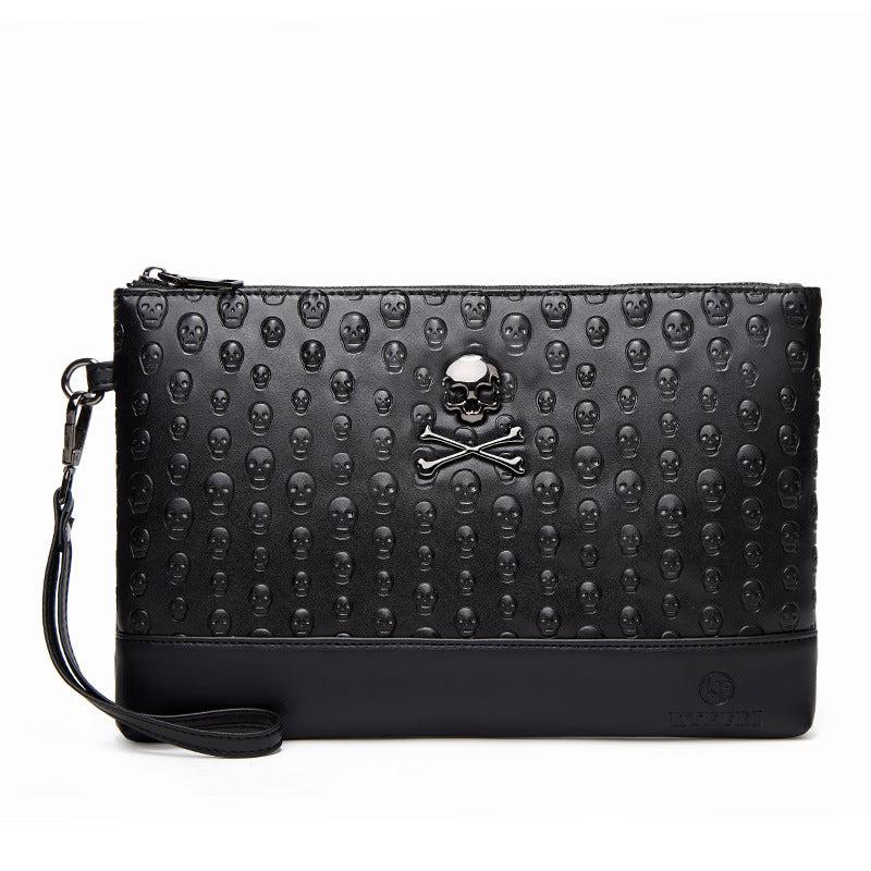 Halloween Skull Head Wallet Punk Style Purses Clutch Bag