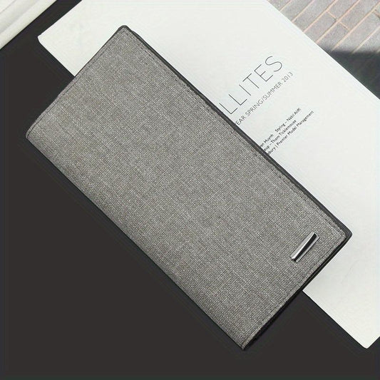Men's Canvas Clutch Wallet Multifunctional Wallet