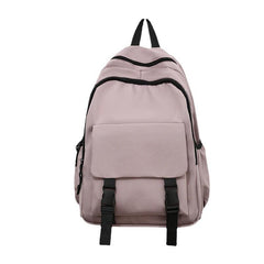 Solid Backpack Couple Backpack High School Student Schoolbags