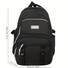 Large capacity Solid Backpack Travel Bag Schoolbag Boys Girls Men Women Backpack