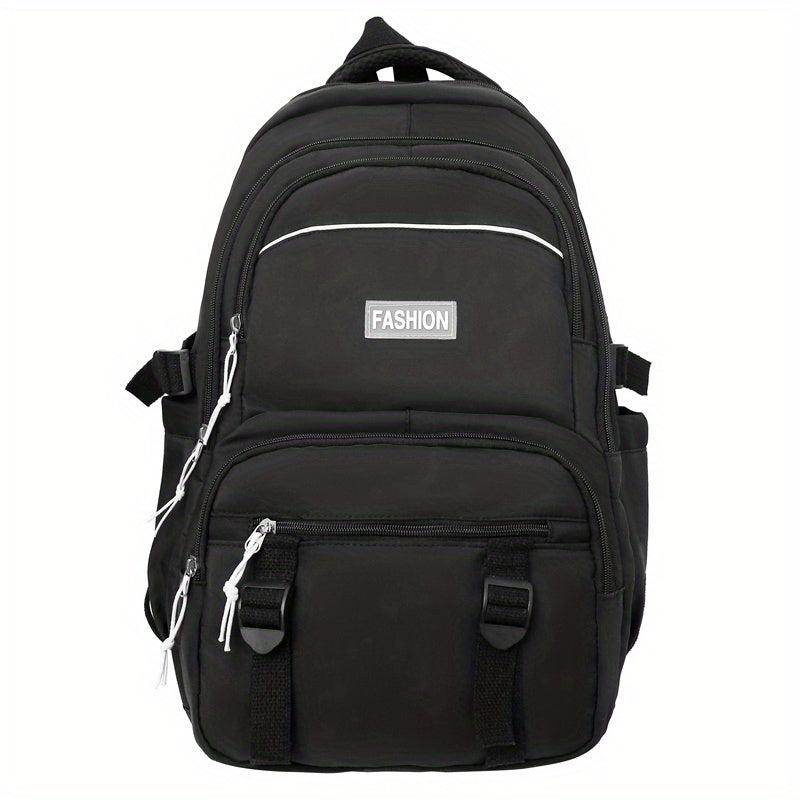 Large capacity Solid Backpack Travel Bag Schoolbag Boys Girls Men Women Backpack