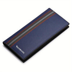 Men's Leather Long Wallet Card Holder Clutch Bag Pouch Money Clip
