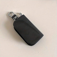 Men's Leather Key Holder Zipper Remote Key Bag Secure & Stylish