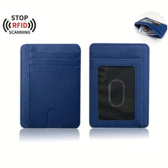 Men's Slim Wallet Front Pocket RFID Blocking Credit Card Holder